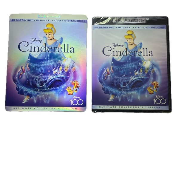 Disney 100 Cinderella 4K Ultra HD Blu-ray DVD Digital Code Ultimate Collector's - Picture 3 of 4